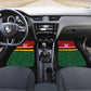 Custom Africa Cricket Zimbabwe Car Mats Zimbabwean Pattern Flag Motif - African Pride