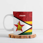Custom Africa Cricket Zimbabwe Ceramic Mug Zimbabwean Pattern Flag Motif