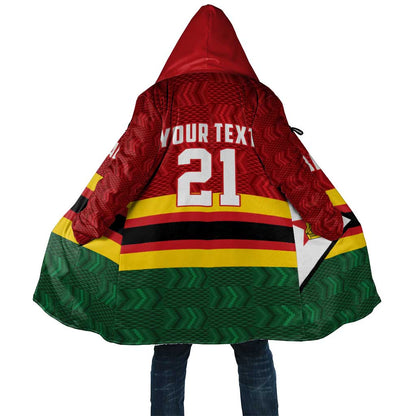 Custom Africa Cricket Zimbabwe Cloak Zimbabwean Pattern Flag Motif