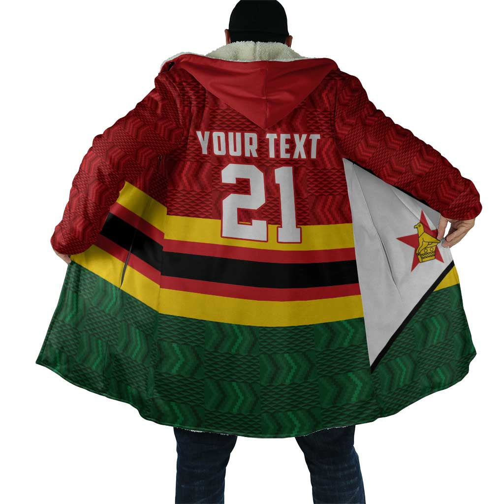 Custom Africa Cricket Zimbabwe Cloak Zimbabwean Pattern Flag Motif