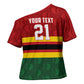 Custom Africa Cricket Zimbabwe Cross Shoulder Shirt Zimbabwean Pattern Flag Motif