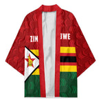 Custom Africa Cricket Zimbabwe Kimono Zimbabwean Pattern Flag Motif