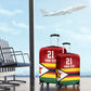 Custom Africa Cricket Zimbabwe Luggage Cover Zimbabwean Pattern Flag Motif - African Pride