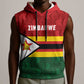 Custom Africa Cricket Zimbabwe Sleeveless Hoodie Zimbabwean Pattern Flag Motif - African Pride
