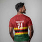 Custom Africa Cricket Zimbabwe T shirt Zimbabwean Pattern Flag Motif - African Pride