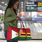Custom Africa Cricket Zimbabwe Travel Bag Zimbabwean Pattern Flag Motif