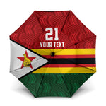 Custom Africa Cricket Zimbabwe Umbrella Zimbabwean Pattern Flag Motif