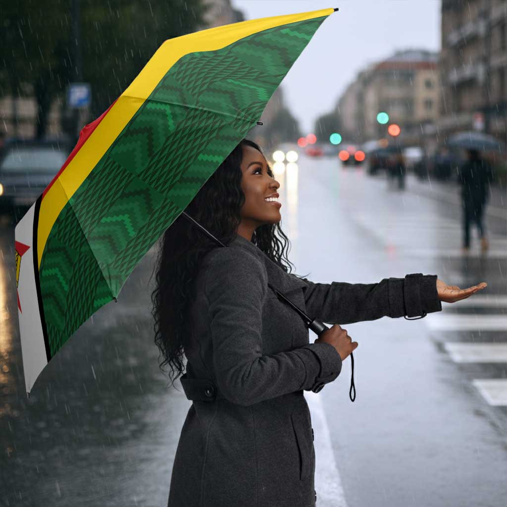 Custom Africa Cricket Zimbabwe Umbrella Zimbabwean Pattern Flag Motif