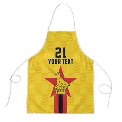 Custom Africa Football Zimbabwe Apron The Warriors Zimbabwe Bird