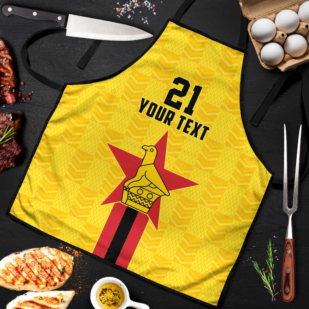 Custom Africa Football Zimbabwe Apron The Warriors Zimbabwe Bird