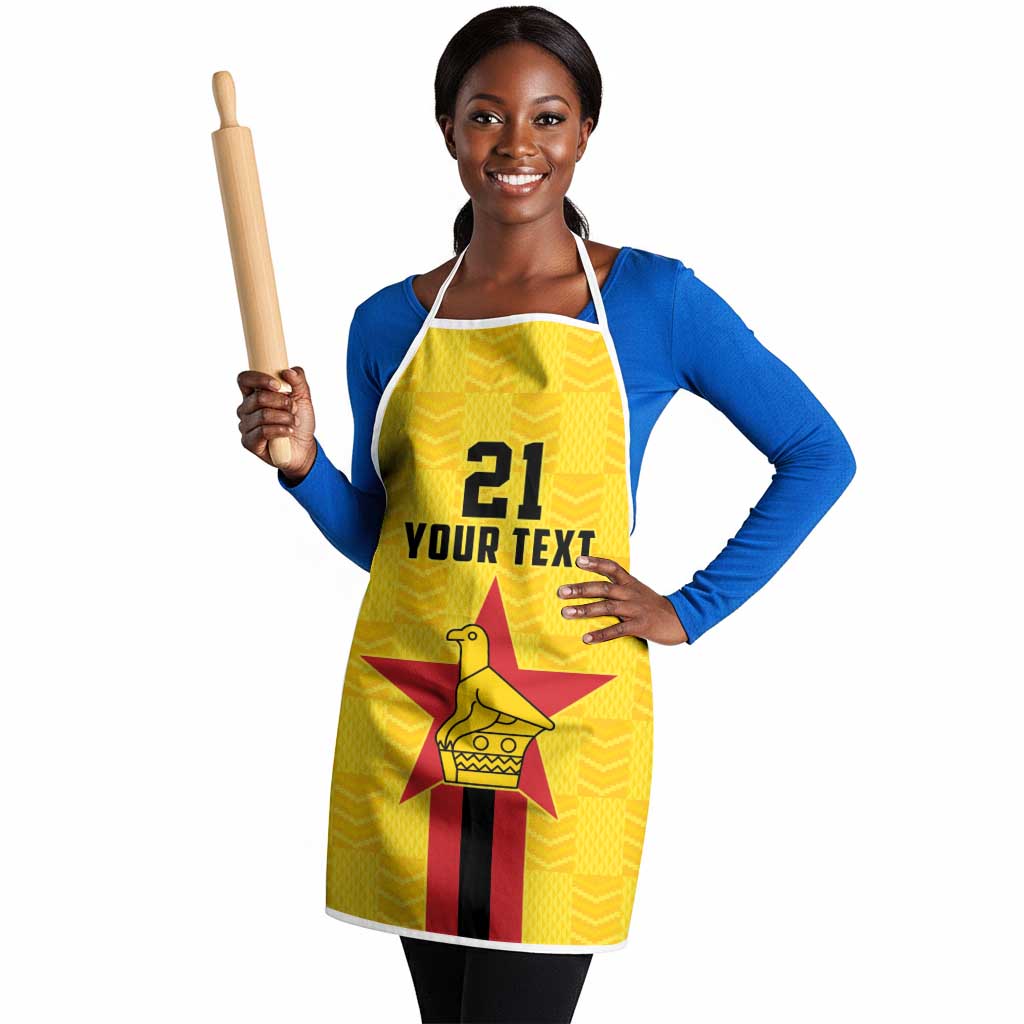 Custom Africa Football Zimbabwe Apron The Warriors Zimbabwe Bird