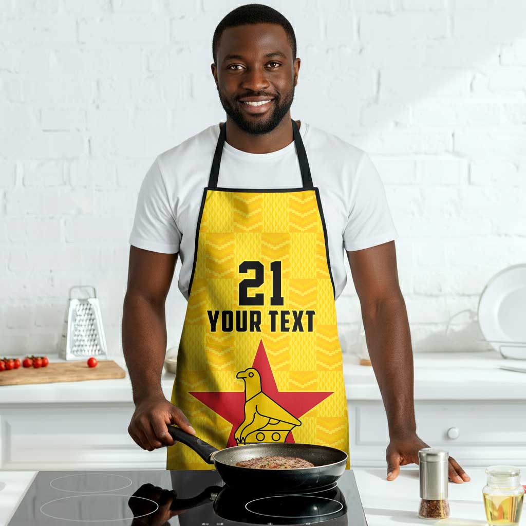 Custom Africa Football Zimbabwe Apron The Warriors Zimbabwe Bird