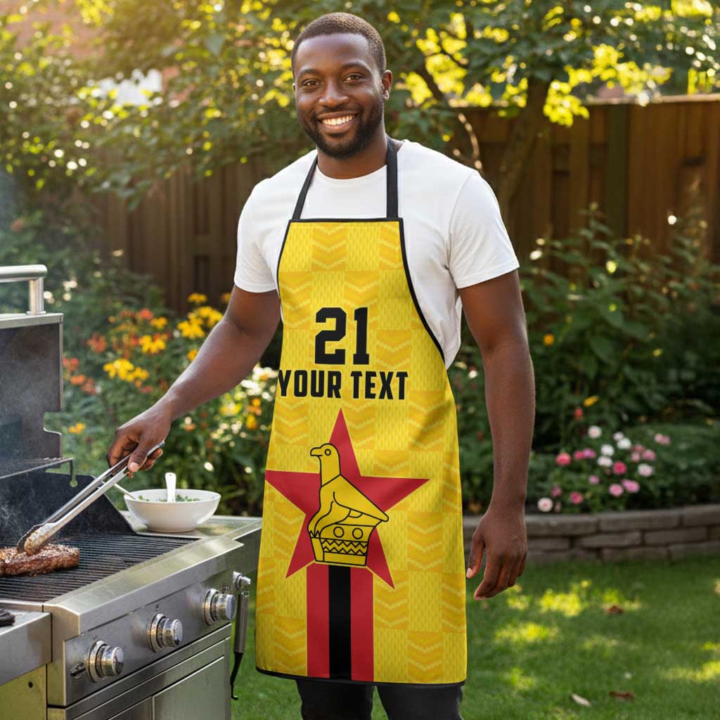 Custom Africa Football Zimbabwe Apron The Warriors Zimbabwe Bird