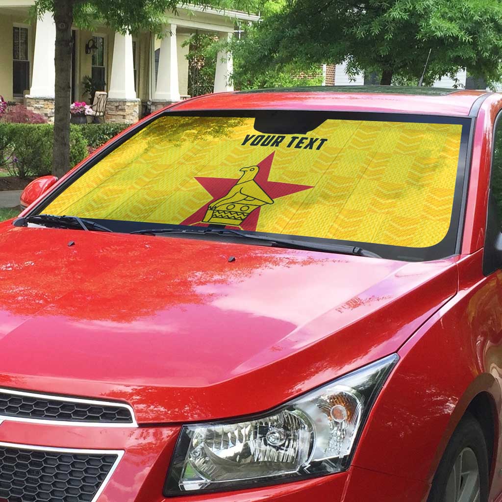 Custom Africa Football Zimbabwe Auto Sun Shade The Warriors Zimbabwe Bird