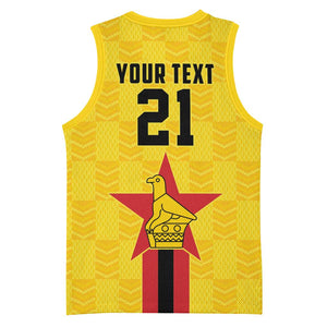 Custom Africa Football Zimbabwe Basketball Jersey The Warriors with Zimbabwe Bird LT9