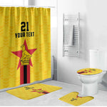 Custom Africa Football Zimbabwe Bathroom Set The Warriors Zimbabwe Bird