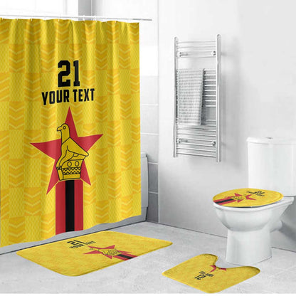 Custom Africa Football Zimbabwe Bathroom Set The Warriors Zimbabwe Bird