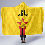 Custom Africa Football Zimbabwe Hooded Blanket The Warriors with Zimbabwe Bird - African Pride