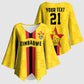 Custom Africa Football Zimbabwe Kimono Sleeve Blouse The Warriors Zimbabwe Bird