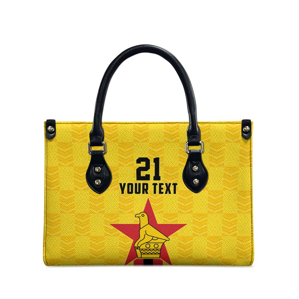 Custom Africa Football Zimbabwe Leather Bag The Warriors Zimbabwe Bird