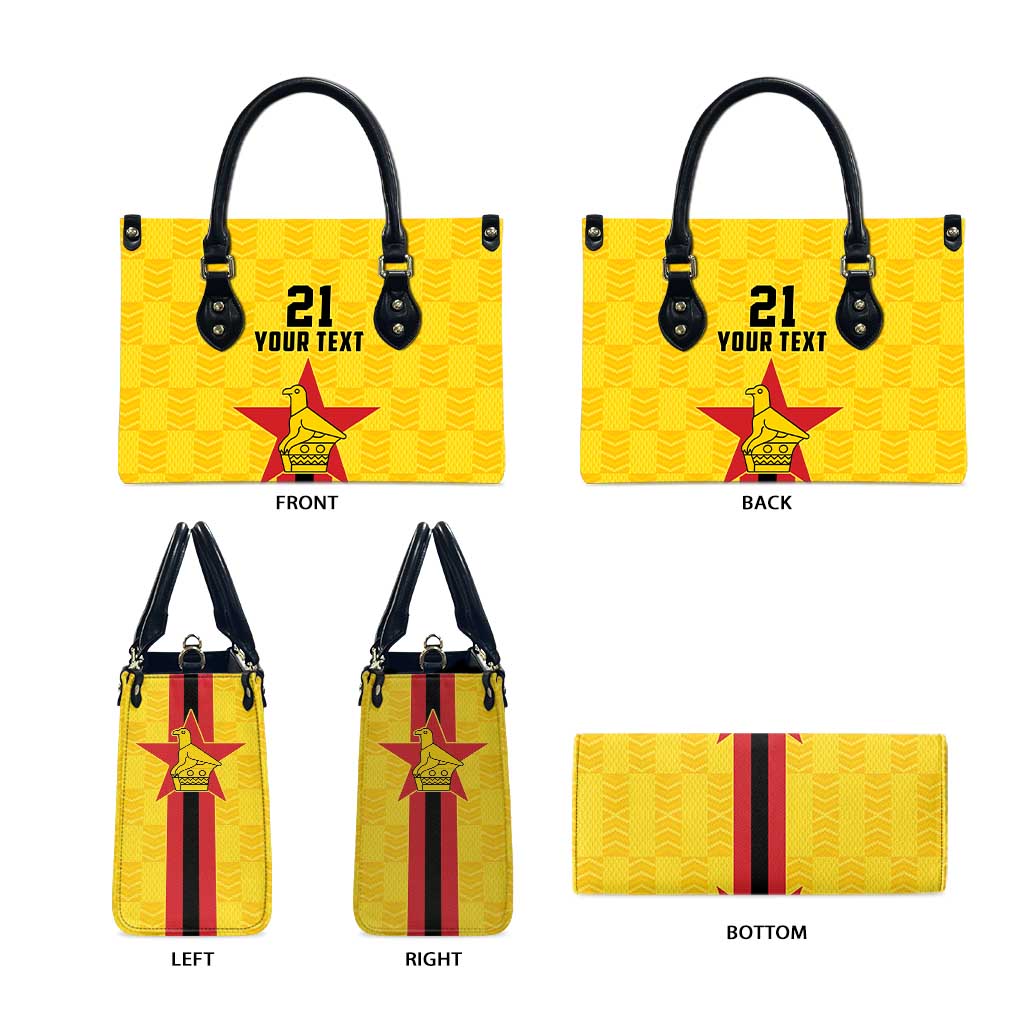 Custom Africa Football Zimbabwe Leather Bag The Warriors Zimbabwe Bird