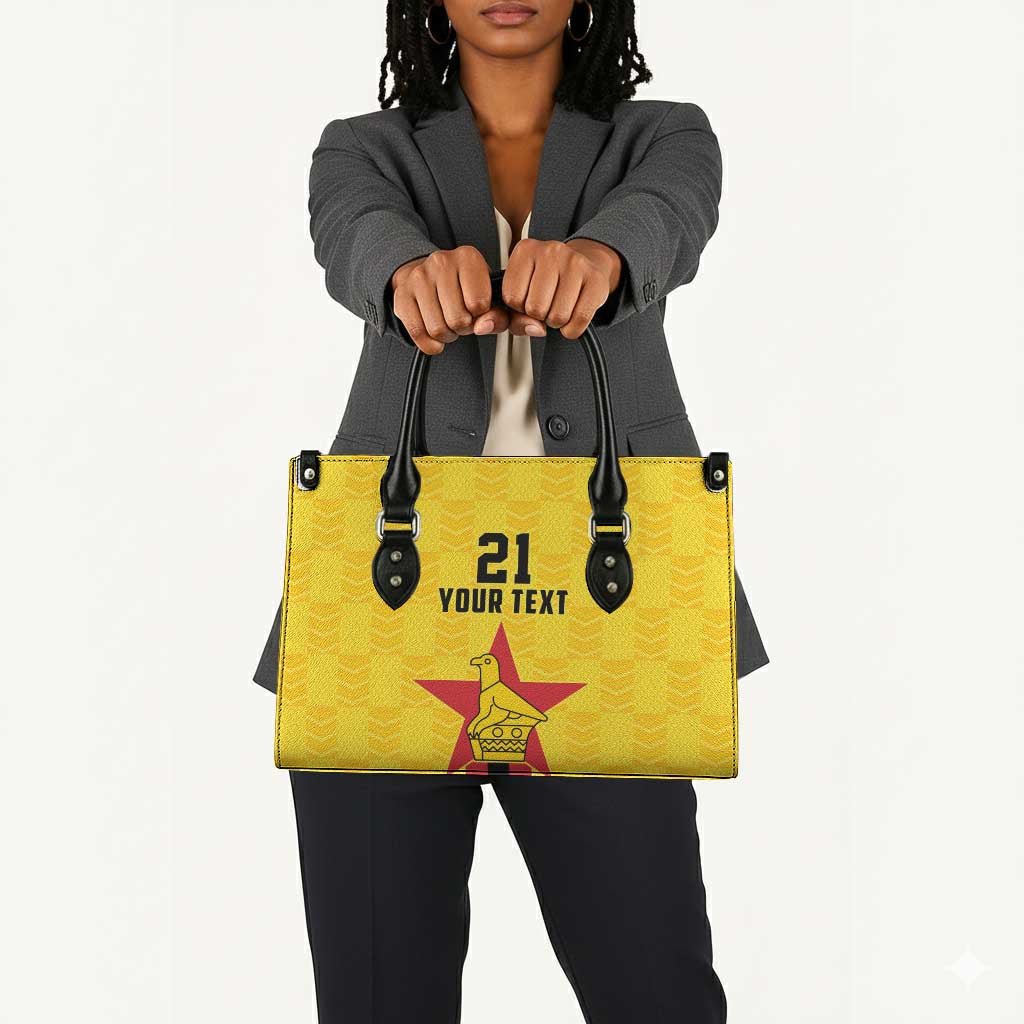 Custom Africa Football Zimbabwe Leather Bag The Warriors Zimbabwe Bird
