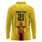 Custom Africa Football Zimbabwe Long Sleeve Polo Shirt The Warriors with Zimbabwe Bird - African Pride
