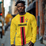 Custom Africa Football Zimbabwe Long Sleeve Shirt The Warriors with Zimbabwe Bird - African Pride