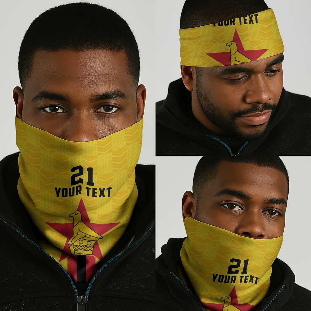Custom Africa Football Zimbabwe Neck Gaiter The Warriors Zimbabwe Bird LT9