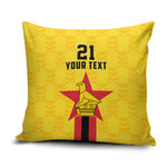 Custom Africa Football Zimbabwe Pillow Cover The Warriors Zimbabwe Bird