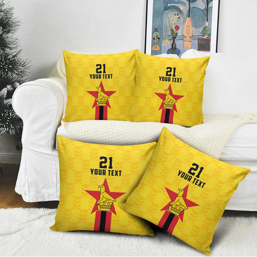 Custom Africa Football Zimbabwe Pillow Cover The Warriors Zimbabwe Bird