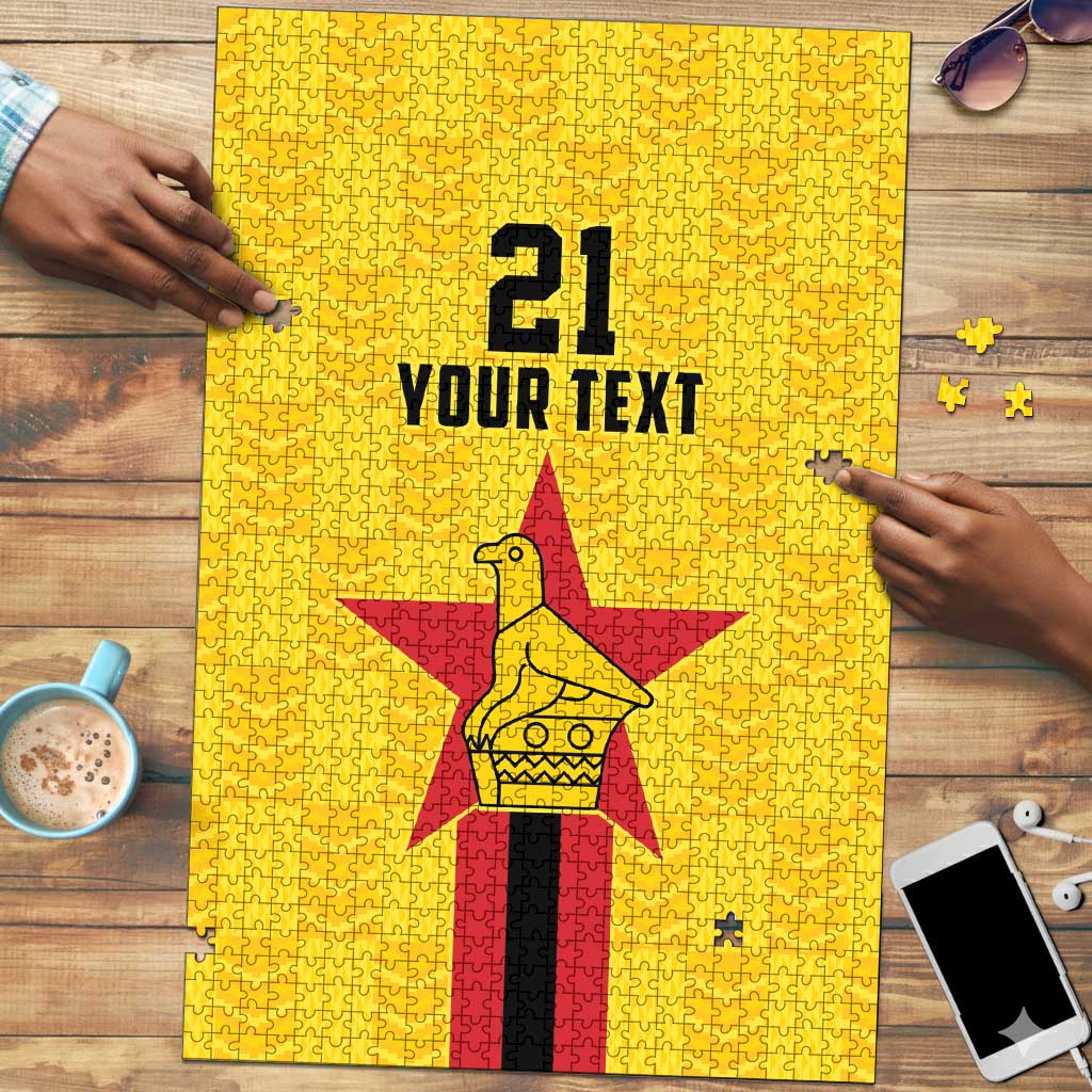 Custom Africa Football Zimbabwe Puzzle The Warriors Zimbabwe Bird
