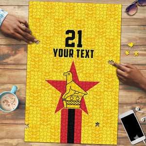 Custom Africa Football Zimbabwe Puzzle The Warriors Zimbabwe Bird