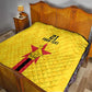 Custom Africa Football Zimbabwe Quilt The Warriors with Zimbabwe Bird - African Pride