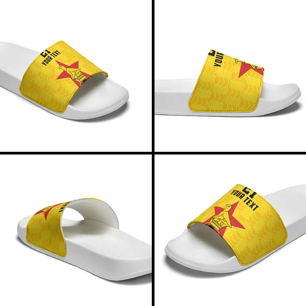 Custom Africa Football Zimbabwe Slide Sandals The Warriors Zimbabwe Bird