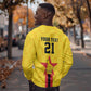 Custom Africa Football Zimbabwe Sweatshirt The Warriors with Zimbabwe Bird - African Pride