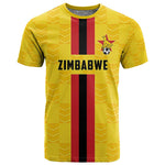 Custom Africa Football Zimbabwe T shirt The Warriors with Zimbabwe Bird - African Pride
