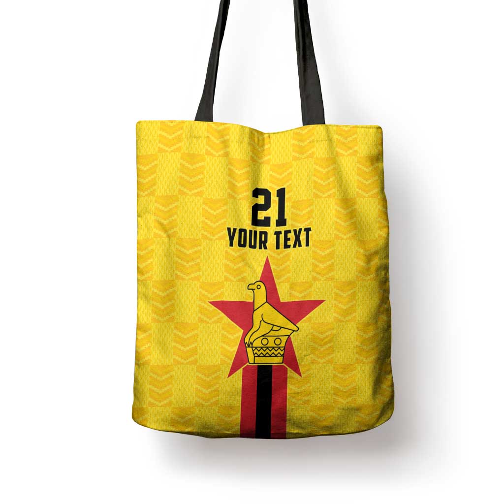 Custom Africa Football Zimbabwe Tote Bag The Warriors Zimbabwe Bird