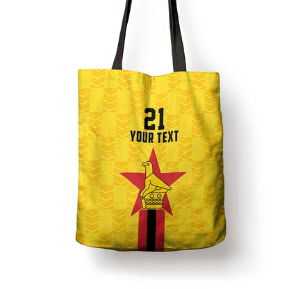 Custom Africa Football Zimbabwe Tote Bag The Warriors Zimbabwe Bird
