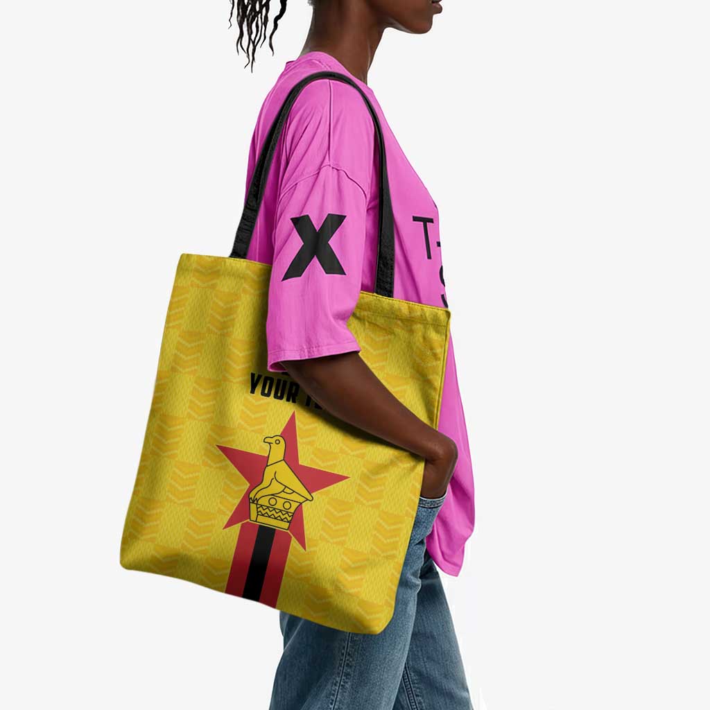 Custom Africa Football Zimbabwe Tote Bag The Warriors Zimbabwe Bird