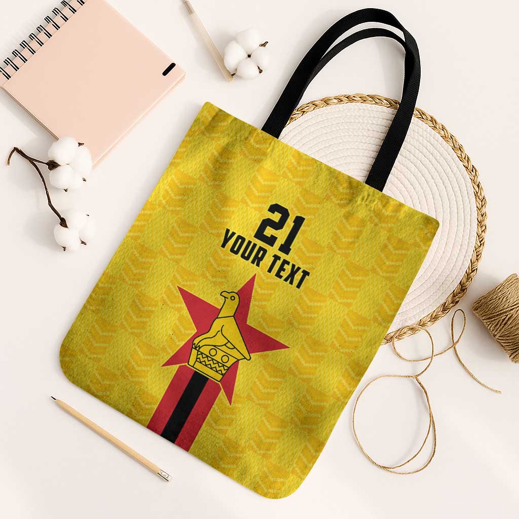 Custom Africa Football Zimbabwe Tote Bag The Warriors Zimbabwe Bird