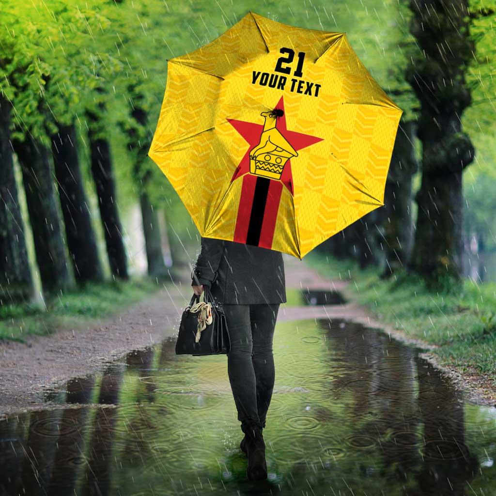Custom Africa Football Zimbabwe Umbrella The Warriors Zimbabwe Bird