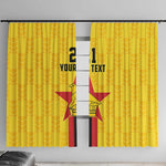 Custom Africa Football Zimbabwe Window Curtain The Warriors with Zimbabwe Bird - African Pride