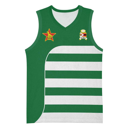Zimbabwe Rugby History Champion Basketball Jersey One For The History Sables LT9