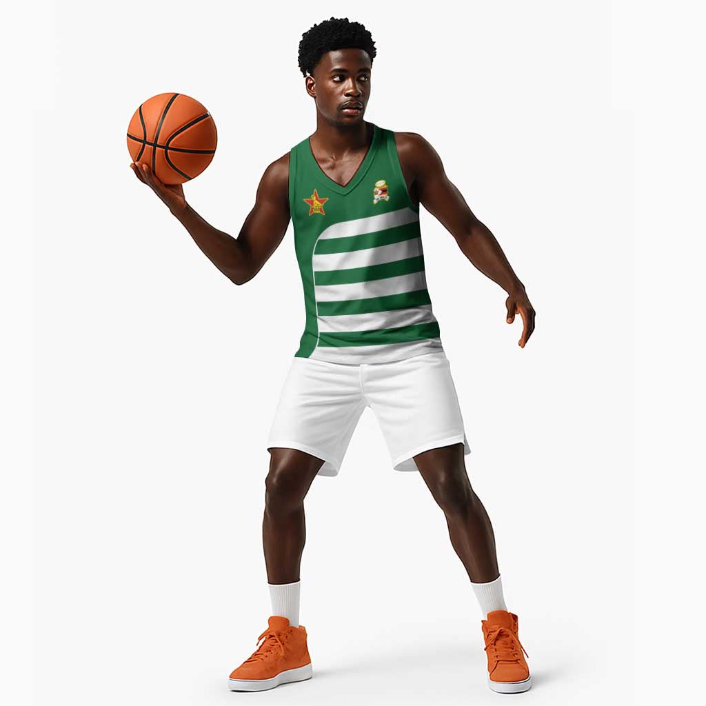 Zimbabwe Rugby History Champion Basketball Jersey One For The History Sables LT9