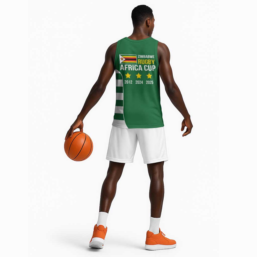 Zimbabwe Rugby History Champion Basketball Jersey One For The History Sables LT9
