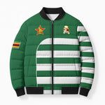 Zimbabwe Rugby History Champion Bomber Puffer Jacket One For The History Sables