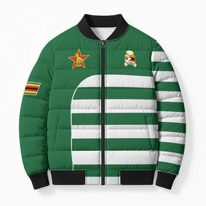 Zimbabwe Rugby History Champion Bomber Puffer Jacket One For The History Sables