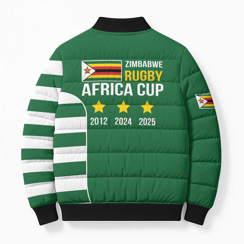 Zimbabwe Rugby History Champion Bomber Puffer Jacket One For The History Sables