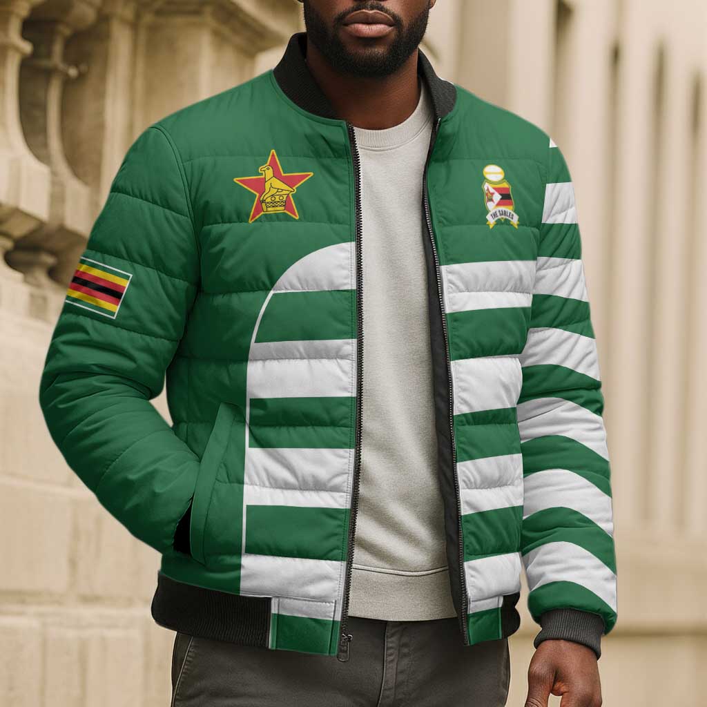 Zimbabwe Rugby History Champion Bomber Puffer Jacket One For The History Sables